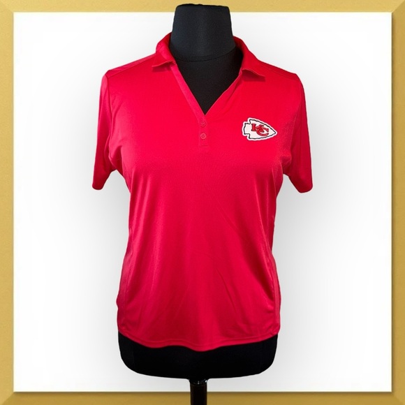 ANTIGUA Women's Kansas City Chiefs Red Tribute Polo XXL - Picture 1 of 14